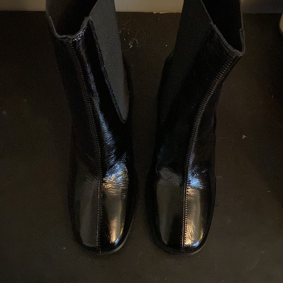 L’Intervalle Black Patent Midi Boots - Picture 7 of 7
